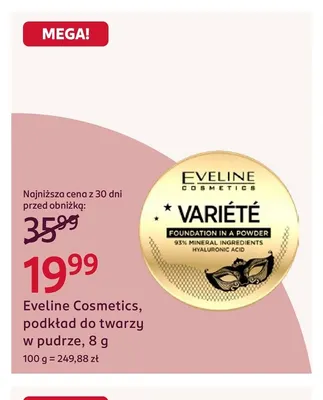 Podkład do twarzy w pudrze Eveline Cosmetics promocja w Rossmann