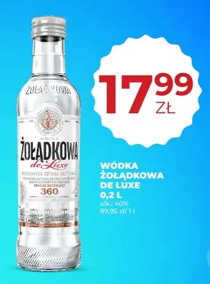 Wódka Żołądkowa de Luxe promocja w Duży Ben