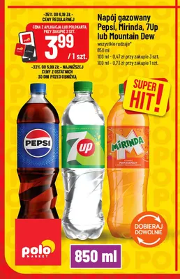 Napój gazowany Pepsi promocja w POLOmarket
