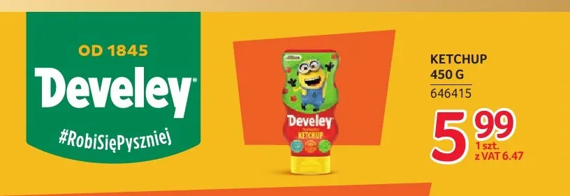 Ketchup Develey promocja w Selgros