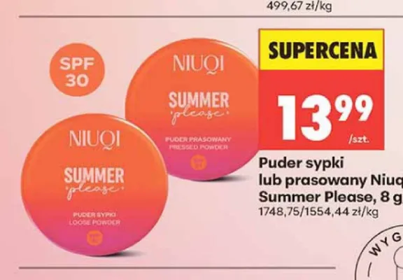 Puder prasowany Niuqi Summer Please promocja w Biedronka