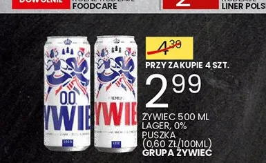 Piwo bezalkoholowe Żywiec promocja w Wafelek