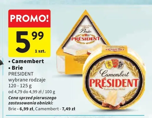 Ser Brie Président promocja w Intermarche