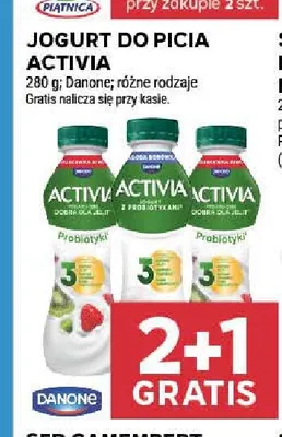 Jogurt do picia Activia promocja w Stokrotka