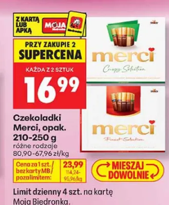 Czekoladki Merci Finest Selection promocja w Biedronka