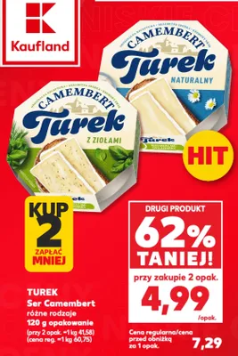 Ser Camembert Turek Naturalny promocja w Kaufland