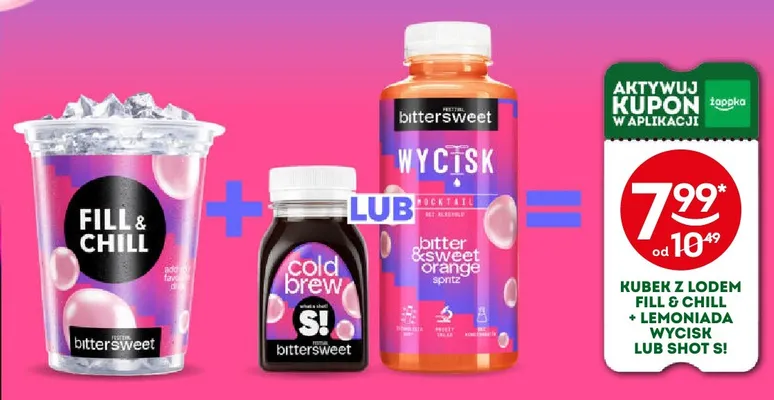 Zestaw kubek z lodem Fill & Chill + shot S! promocja w Żabka