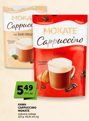 Kawa rozpuszczalna Cappuccino Mokate Śmietankowe promocja w Euro Sklep