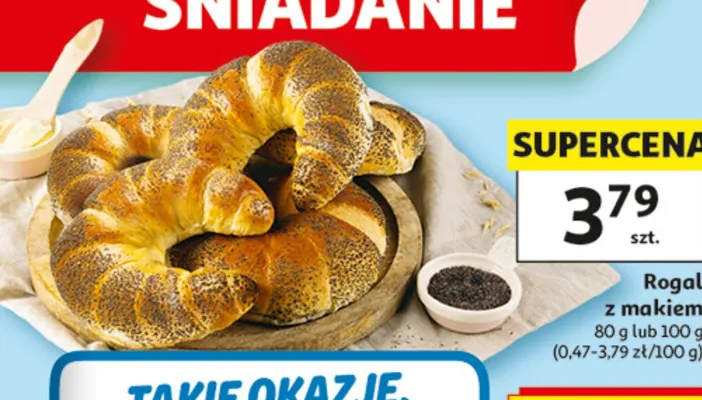Rogal z makiem promocja w Auchan