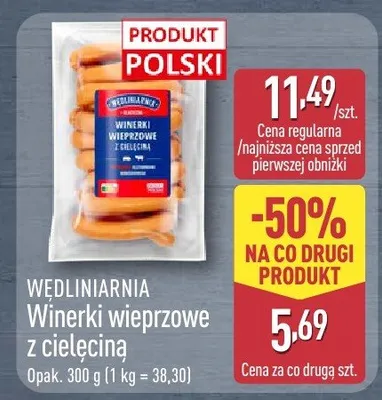 Winerki wieprzowe z cielęciną promocja w Aldi