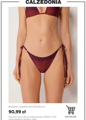 Brazyliany wiązane dół od kostiumu Calzedonia promocja w Calzedonia