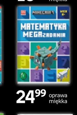 Książka Matematyka Megazadania Minecraft oprawa miękka promocja w Empik