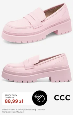Loafersy damskie Jenny Fairy promocja w CCC