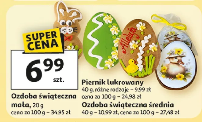 Piernik lukrowany, różne rodzaje promocja w Auchan