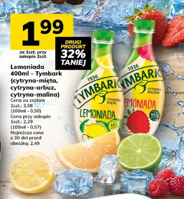 Lemoniada Tymbark Cytryna Mięta promocja w Hitpol