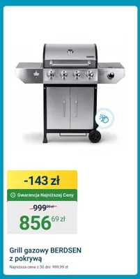 Grill gazowy Berdsen z pokrywą promocja w ERLI