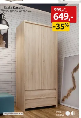 Szafa Kaspian promocja w Black Red White