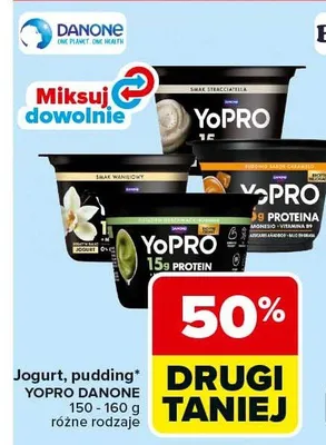 Jogurt, pudding YoPRO różne rodzaje promocja w Carrefour Market