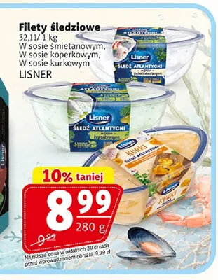 Filety śledziowe w sosie kurkowym Lisner promocja w Prim Market