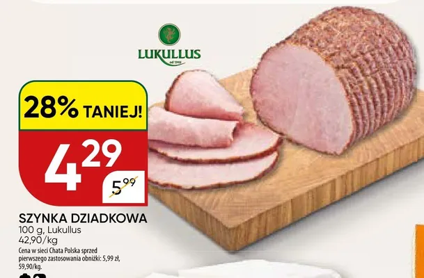 Szynka dziadkowa promocja w Chata Polska