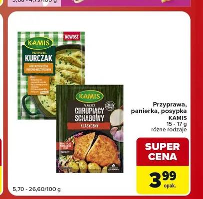 Mieszanka przypraw Kamis Przepis na Kurczak w delikatnym sosie miodowo-musztardowym promocja w Carrefour Market