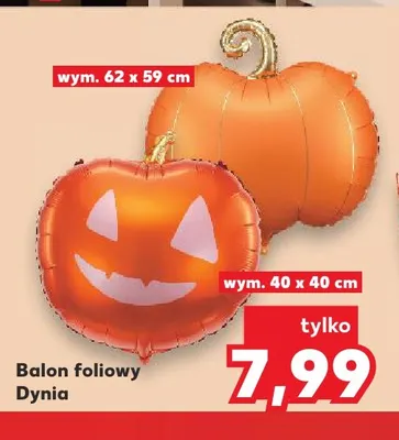 Balon foliowy dynia 62x59 cm promocja w Kaufland