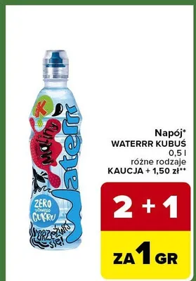 Napój Waterrr Kubuś promocja w Carrefour Express