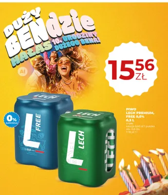 Piwo Lech Premium 4-pak 500 ml promocja w Duży Ben