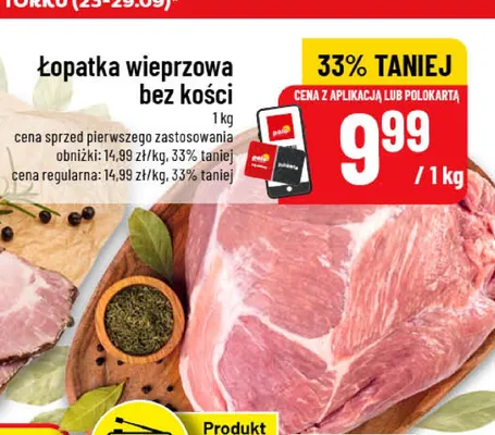 Łopatka wieprzowa do pieczenia promocja w POLOmarket