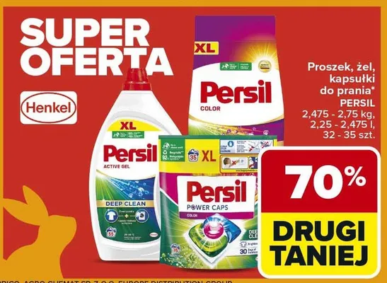 Proszek żel kapsułki do prania promocja w Carrefour Market