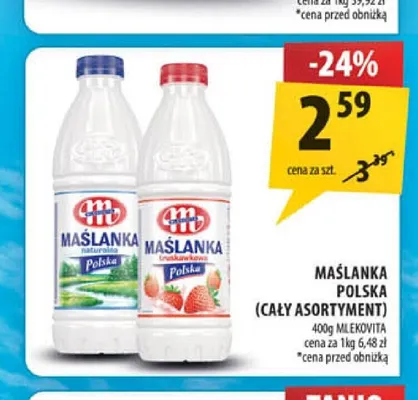 Maślanka Polska Mlekovita promocja w Arhelan