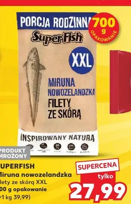 SuperFish Miruna nowozelandzka filety ze skórą XXL promocja w Kaufland