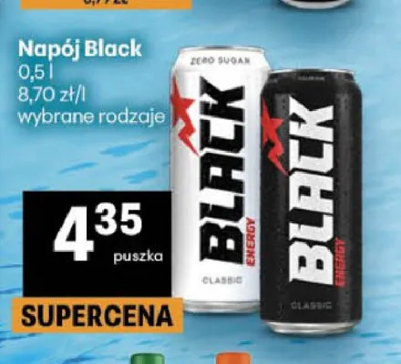 Napój energetyczny Black Classic promocja w Delikatesy Centrum