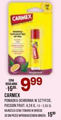 Pomadka ochronna w sztyfcie passion fruit promocja w Drogerie Natura