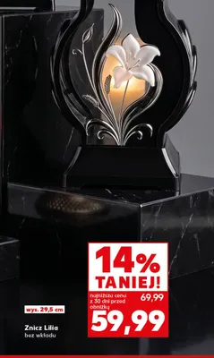 Znicz Lilia bez wkładu promocja w Kaufland