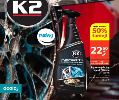 Płyn do mycia felg i opon K2 Neorim promocja w Dealz
