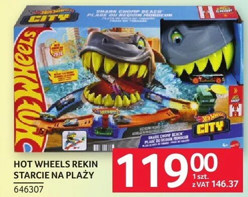 Hot Wheels Rekin starcie na plaży promocja w Selgros
