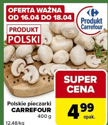 Pieczarki promocja w Carrefour Express