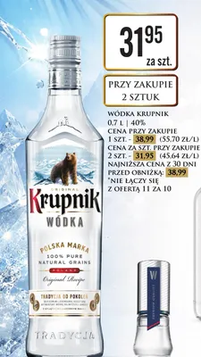 Wódka Krupnik Original promocja w Dino