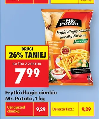 Frytki długie cienkie promocja w Biedronka