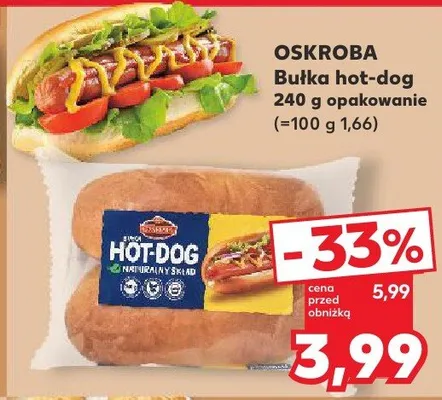 Bułka hot-dog Oskroba promocja w Kaufland