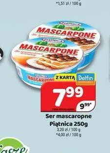 Ser mascarpone Piątnica promocja w Delfin