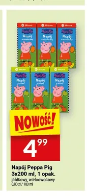 Napój Peppa Pig 3-pak 200 ml promocja w Twój Market