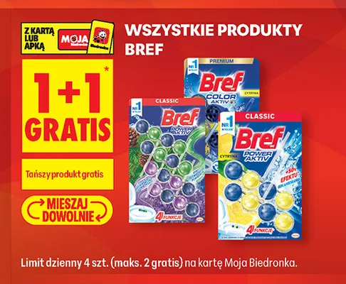 Zawieszka do WC Bref Power Aktiv promocja w Biedronka