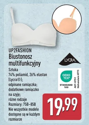 Biustonosz multifunkcyjny promocja w Aldi