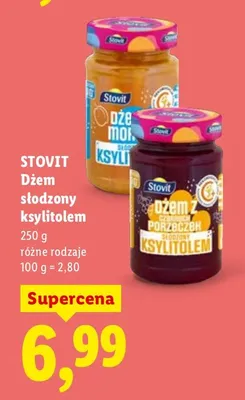 Dżem słodzony ksylitolem promocja w Lidl