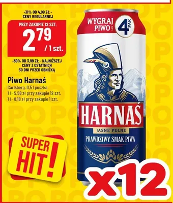 Piwo Harnaś promocja w POLOmarket
