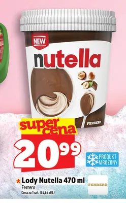 Lody Nutella promocja w TOPAZ