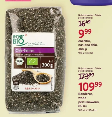 Nasiona chia promocja w Rossmann