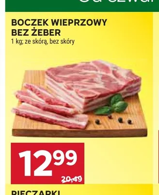 Boczek wieprzowy bez żeber promocja w Stokrotka